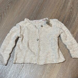 Zara Baby Cream Textured Cardigan